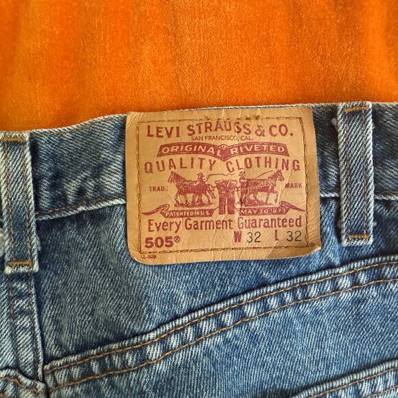 Levi 505 Regular Fit Straight Leg W32 L32 - Picture 5 of 7